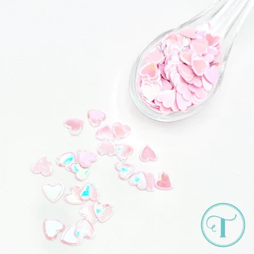 Pretty Heart Crimped Edge Confetti Embellishment Mix