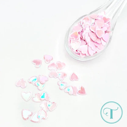 Pretty Heart Crimped Edge Confetti Embellishment Mix