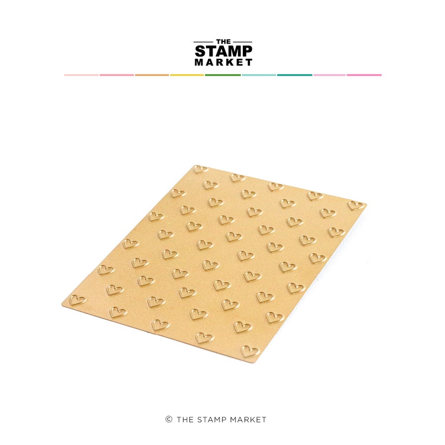 Open Hearts Hot Foil Plate