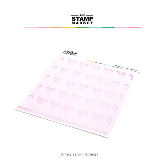 Tiled Hearts Stencil