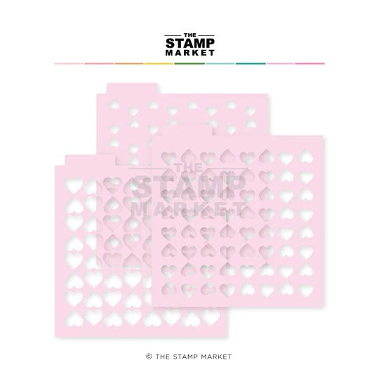 Layered Hearts Stencils