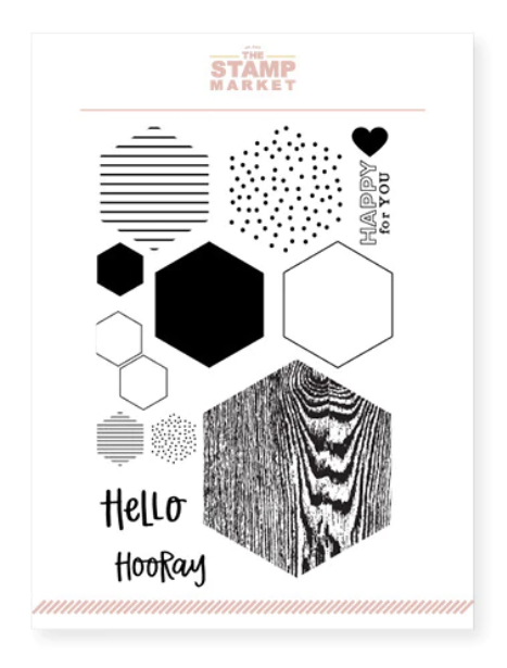 Hexagon Hello Stamp Set