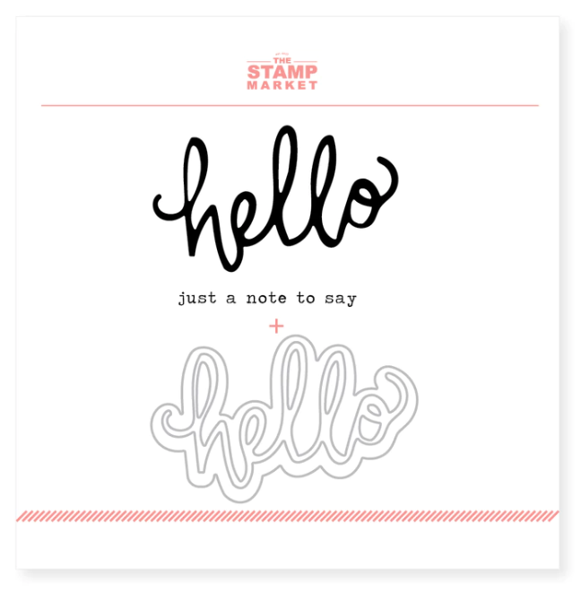 Say Hello Stamp & Die