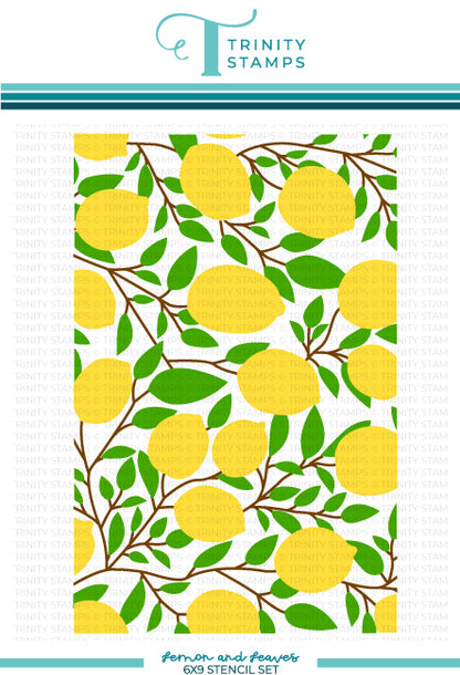 Lemon and Leaves Layering Stencil Set