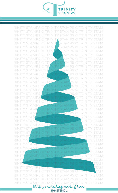 Ribbon Wrapped Tree Layering Stencil