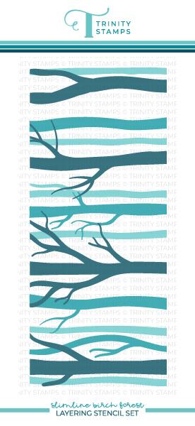 Slimline Layered Forest Stencil Set