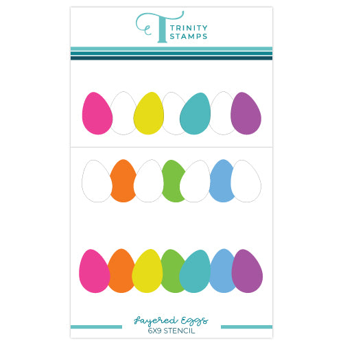 Layered Eggs Slimline Layering Stencils