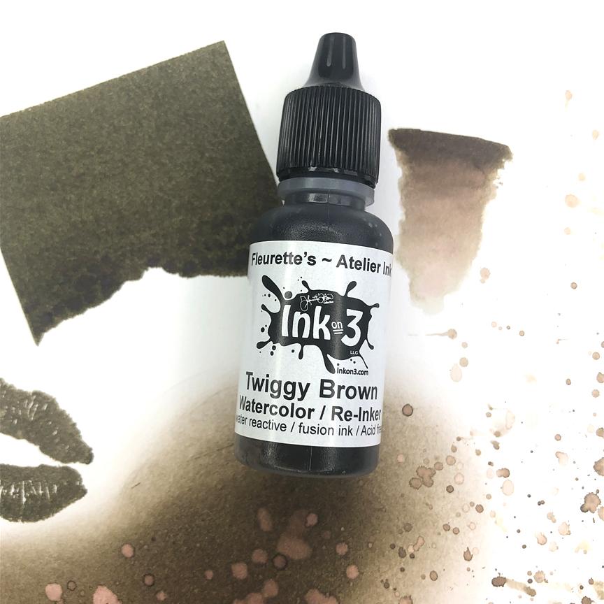 Atelier Watercolor / Re-inker Twiggy Brown Fusion Ink