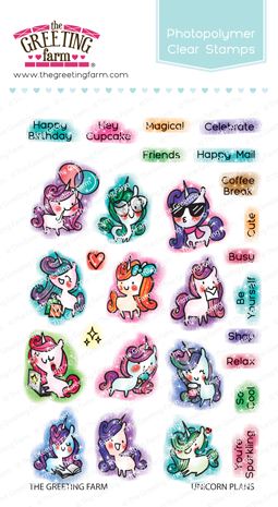 Unicorn Plans Stamp Set
