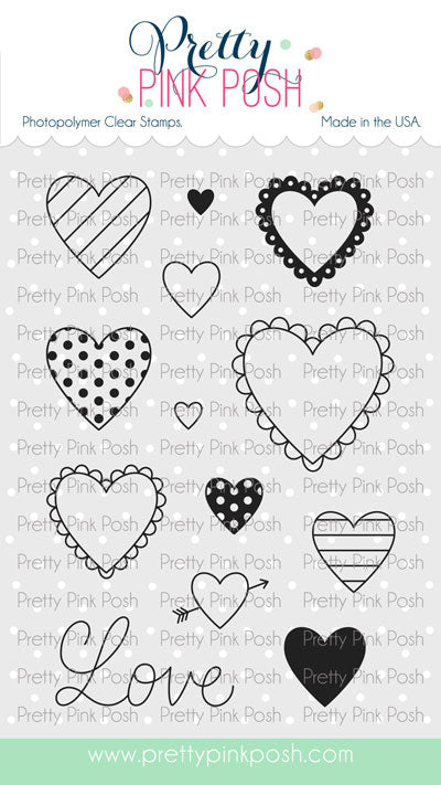 Valentine Hearts Stamp Set