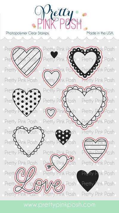 Valentine Hearts Stamp Set