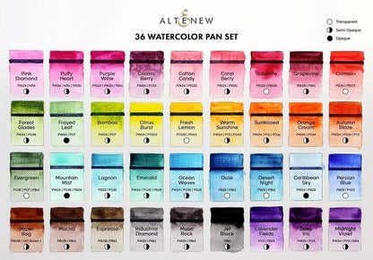 Watercolor 36 Pan Set