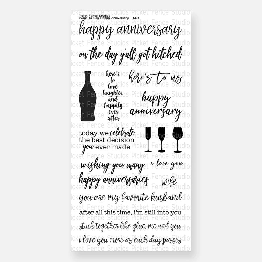 Ways To Say Happy Anniversary Stamp Set