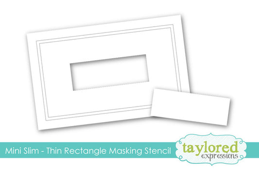 Masking Stencils - Mini Slim Thin Rectangle