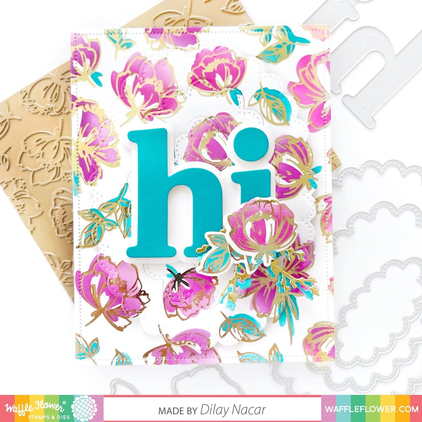 Organic Floral Coloring Stencils