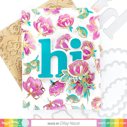 Organic Floral Coloring Stencils