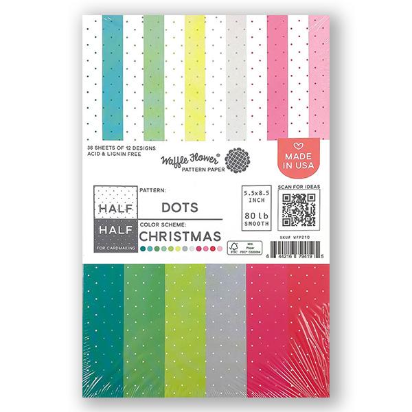 Half-Half Dots - Christmas 5.5 x 8.5 Paper Pad