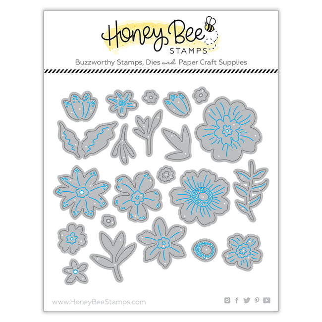 Whimsical Spring Flowers Honey Cuts