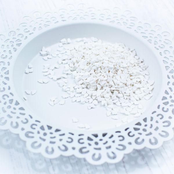 White Clouds Clay Confetti