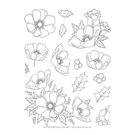 Winter Anemone Stamp Set