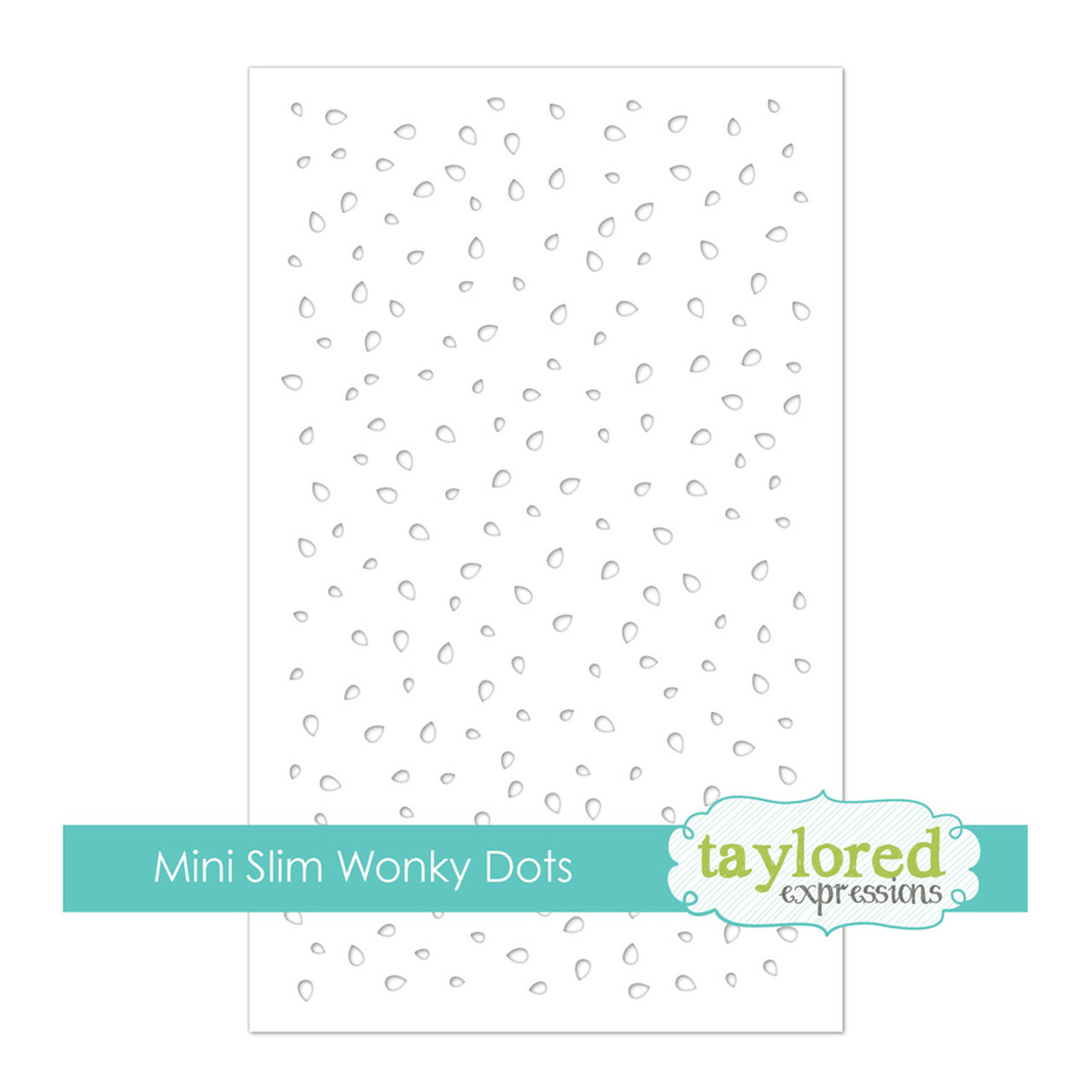 Mini Slim Stencil - Wonky Dots