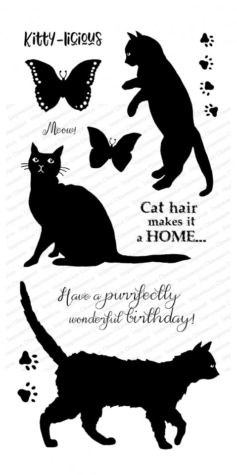 Silhouette Kitties Stamp Set